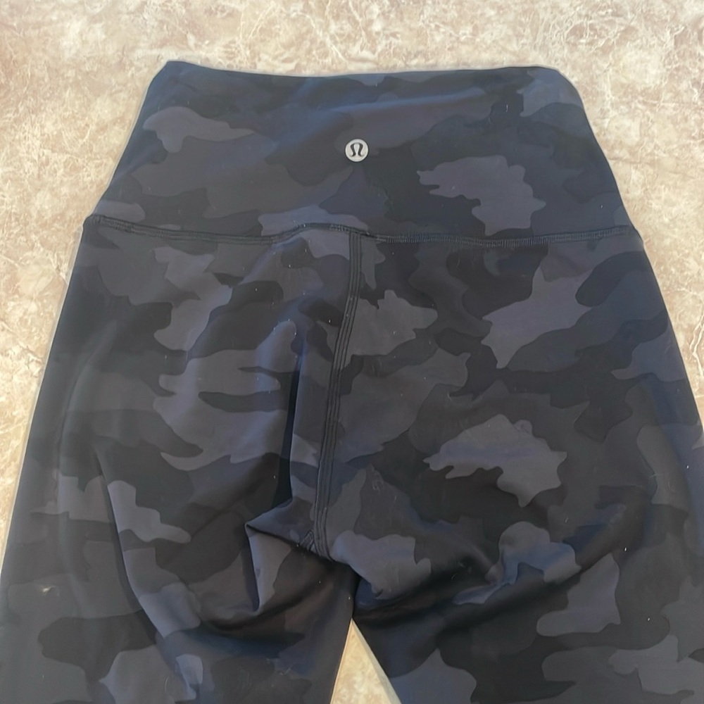 Lululemon Camo Print Wunder Train Leggings